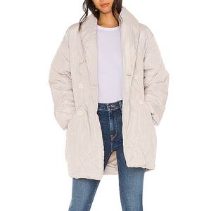 Free People Cream Puffer Jacket